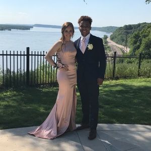 Sherri Hill blush prom dress size 2